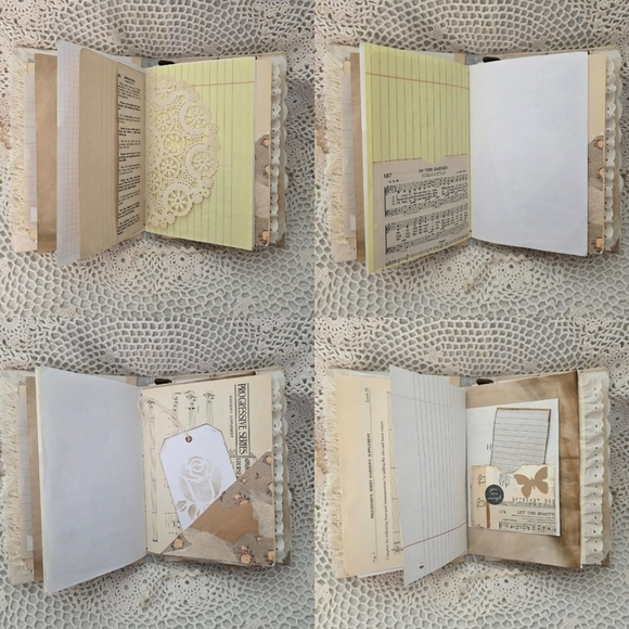 Handmade Junk Journal vintage floral prayer devotional journal - Picture 3 of 9